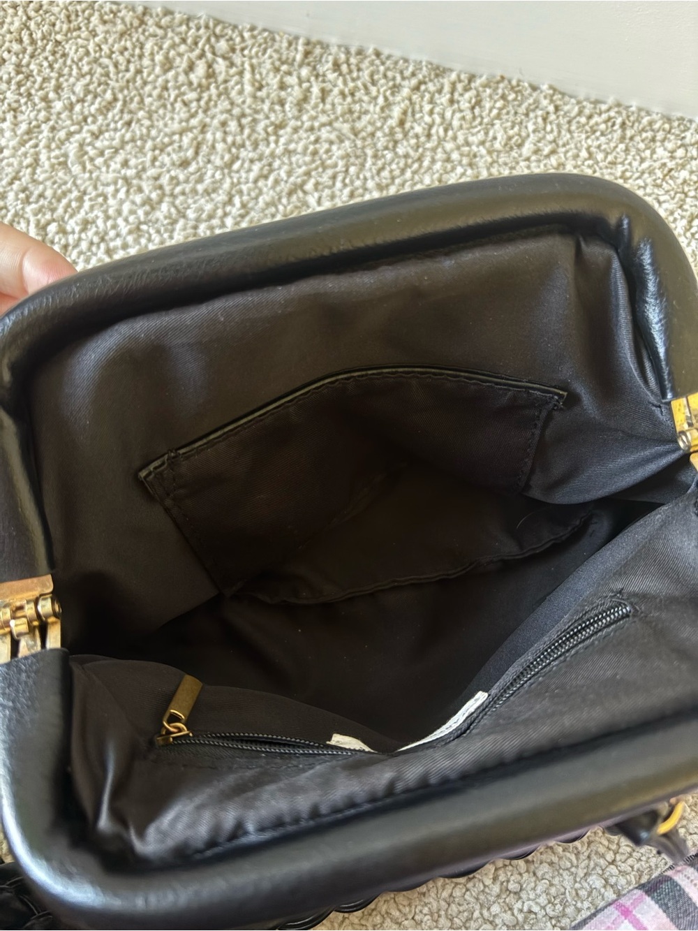 Anthropologie black bag - Picture 4 of 5